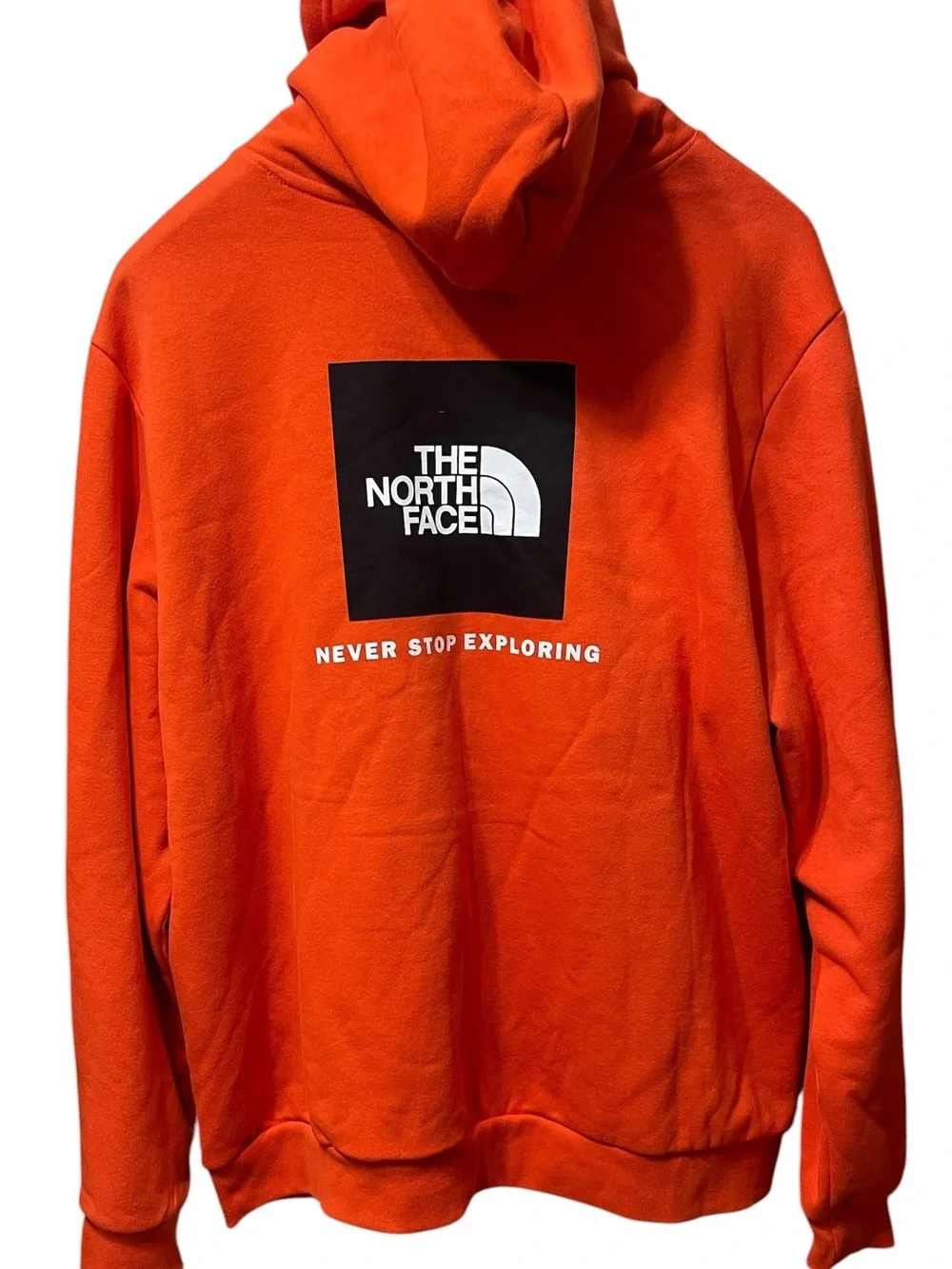 The North Face Men's Orange Evolution Box NSE Sweatshirt Hoodie sz XXL NWT
